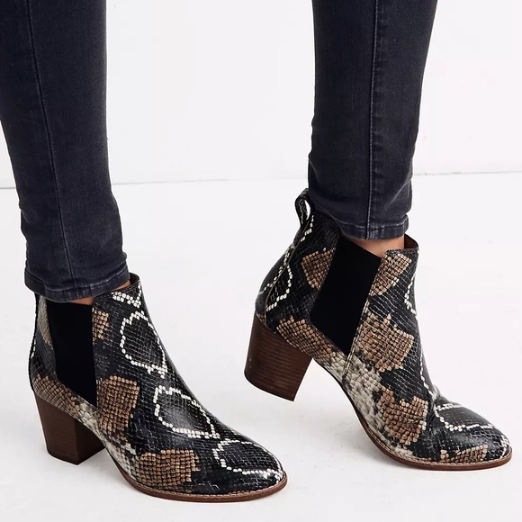 Madewell Shoes - New Madewell Regan Snake Booties